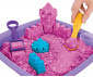 Детски несъхнещ кинетичен пясък за игра - Блестящ пясъчен замък, розов 6063520 thumb 7