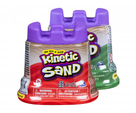 Детски несъхнещ кинетичен пясък за игра - Кутийка замък, асортимент 6037169