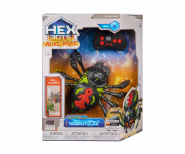 Spin Master 6077330 - HEXBOTS пранк играчки - Катереща се тарантула с дистанционно управление и светещи очи