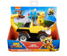 Spin Master 6066333 - Играчка за деца от детския филм за Пес Патрул - Cat Pack: Трансформираща се кола Лео