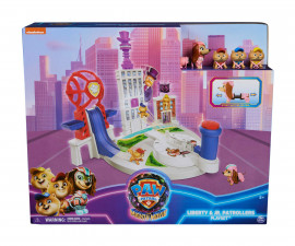 Spin Master 6067863 - Играчка за деца от детския филм за Пес Патрул - The Mighty Movie игрален комплект: Либърти и Помс