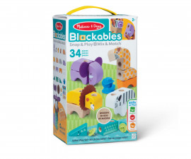 Spin Master 6074903 - Melissa & Doug - Дървени кубчета за игра: Сафари