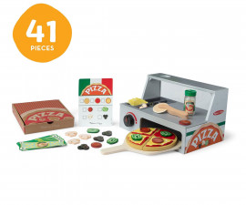Spin Master 6074890 - Melissa & Doug - Готварски комплект за игра с плот за пица