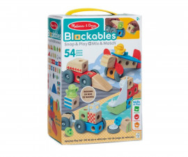 Spin Master 6074902 - Melissa & Doug - Дървени кубчета: Автомобили