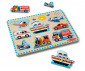 Spin Master 6075218 - Дървени детски играчки Melissa & Doug - Дървен пъзел със звук: Превозни средства thumb 3