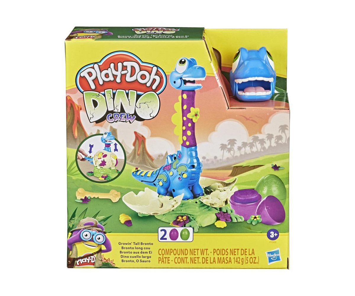 Детска играчка за моделиране Hasbro F1503 Play Doh - Комплект бебе Бронтозавър с растящ врат
