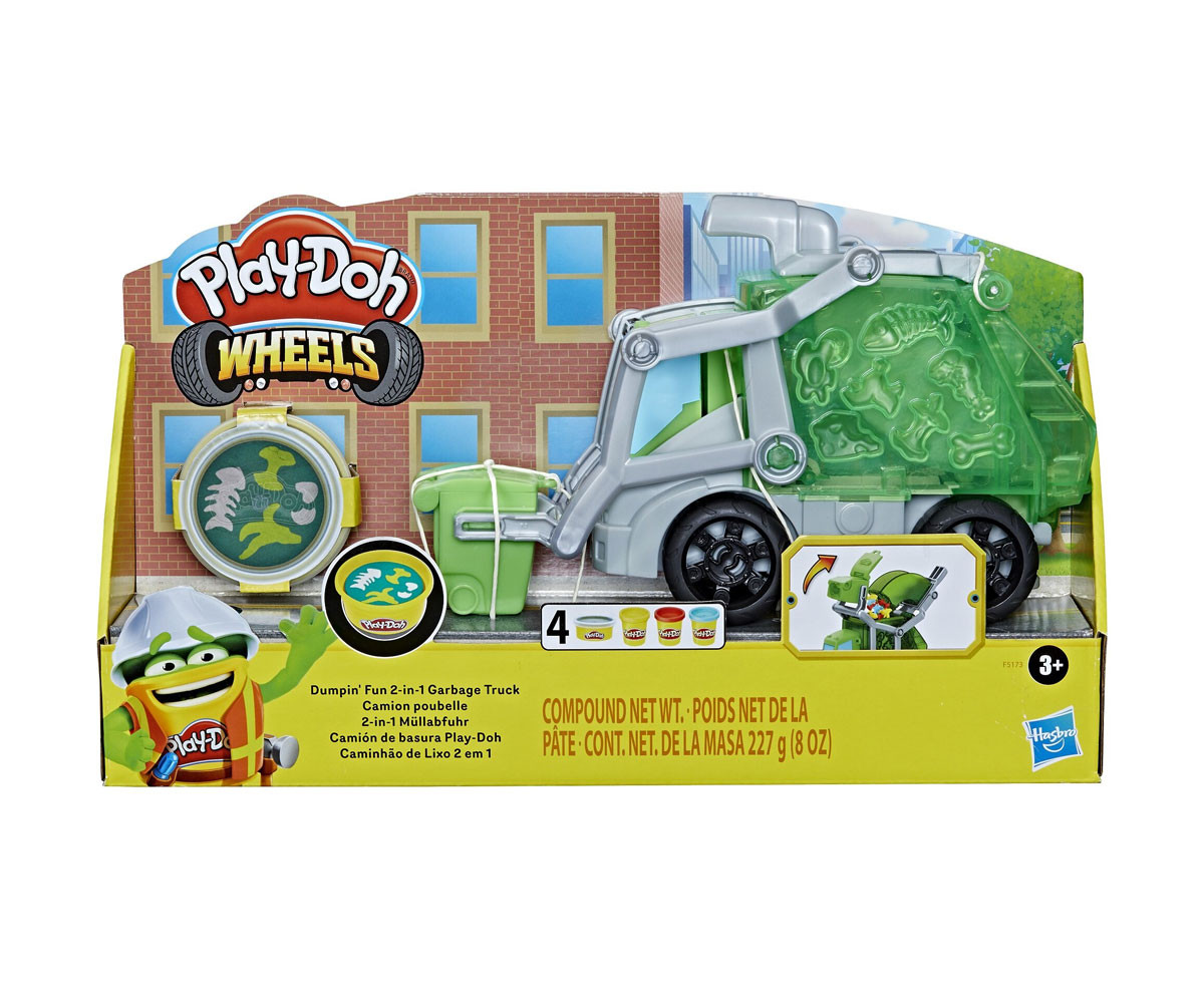 Детска играчка за моделиране Play Doh - Боклукчийски камион 2в1 F5173