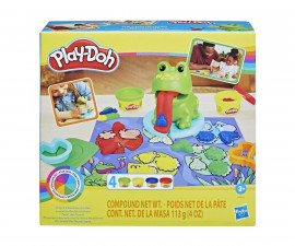 Детска играчка за моделиране Play-Doh - Комплект жаба и пластелин F6926