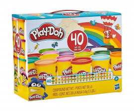 Детска играчка за моделиране Play-Doh - Комплект 40 цвята Hasbro E9413