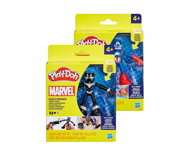 Hasbro F9829 - Детска играчка за моделиране Play Doh Marvel - Комплект с фигурки Спайдърмен, асортимент