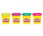 Hasbro G0689 - Детска играчка за моделиране Play Doh - Класически комплект 4 цвята, жълт, лилав, зелен, розов thumb 3