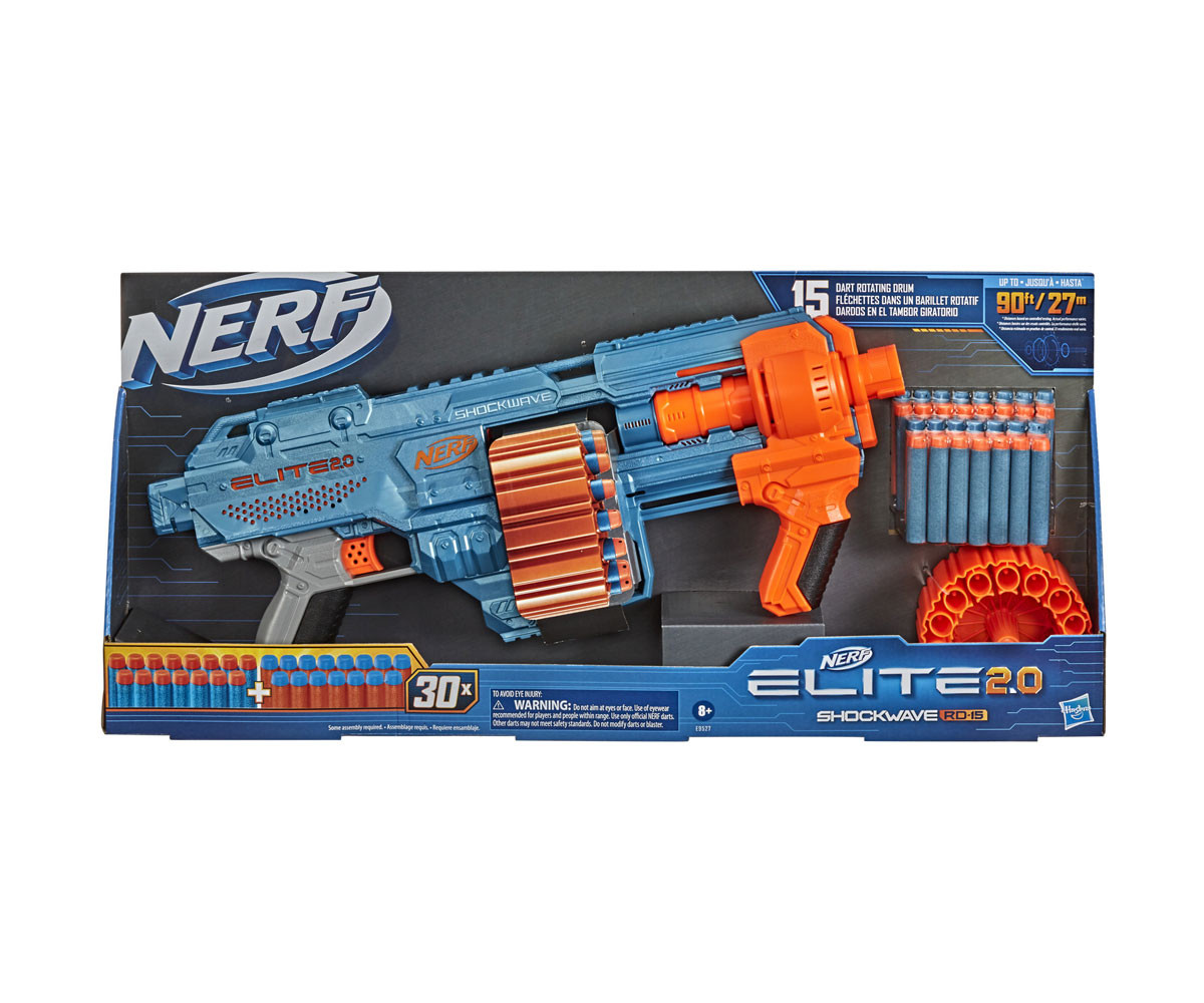 Детски пистолет Elite 2.0 Shockwave RD-15 Hasbro Nerf E9527