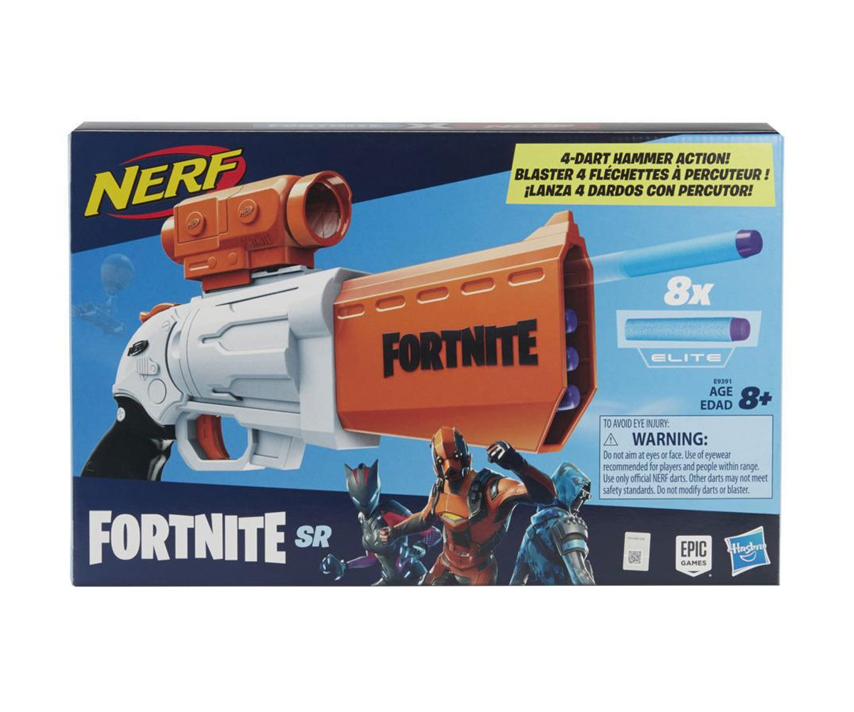 Детски пистолет Fortnite SR Blaster Hasbro Nerf E9391