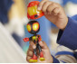 Детска играчка герои от филми Спайдърмен - Спайди: Кола Webspinner, Miles with Drill Spinner F7253 thumb 8