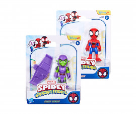 Hasbro G0661 - Детска играчка герои от филми Спайдърмен - Spidey: 3-в-1 фигурка с аксесоари, асортимент