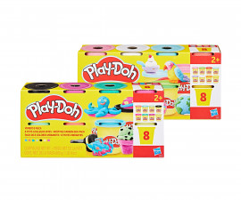 Hasbro G0513 - Детска играчка за моделиране Play Doh - Комплект от 8 цвята, асортимент