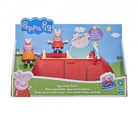 Комплект играчки за деца от детското филмче Пепа Прасето - Червена семейна кола F2184