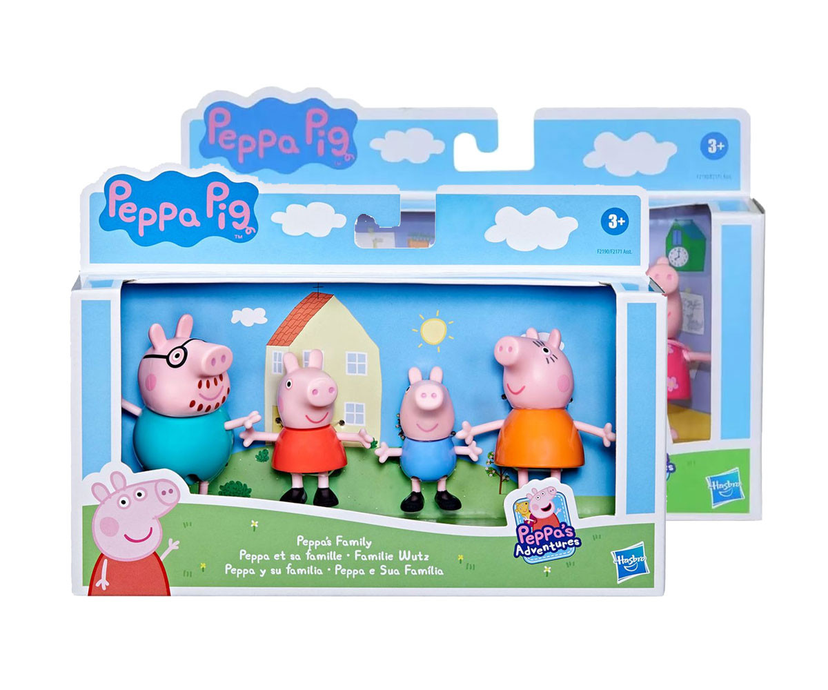 Комплект играчки за деца от детското филмче Пепа Прасето - Семейството на Пепа, асортимент F2171