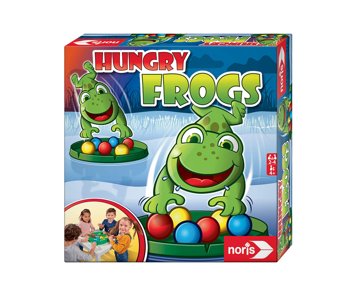 Детска забавна настолна игра - Гладни жабки, Simba Toys/Noris 606061859