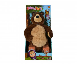Simba Toys 109301083 - Маша и Мечока - Плюшен мечок със звуков ефект, 43 см.