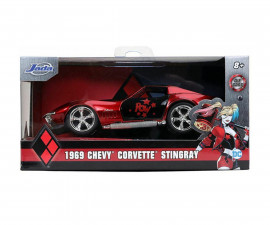 Jada Toys 253252015 - Кола Harley Quinn 1969 Corvette Stingray 1:32