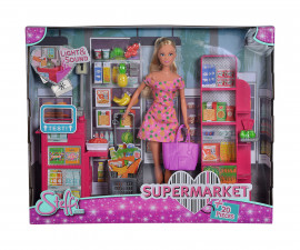 Играчки за момичета Simba - Кукла Стефи Лав - В супермаркет, 29 см 105733449