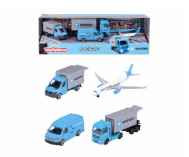 Majorette 212057290 - Maersk 4 Pieces Giftpack