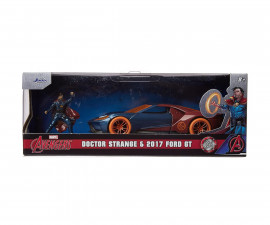 Детски комплект за игра Марвел кола на Doctor Strange Ford GT 1:32 Jada 13.3 см, с метална фигура Simba Toys 253223013