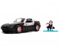 Детски комплект за игра Марвел кола Ghost Spider 1990 Miata 1:32 Jada 14 см, с метална фигура Simba Toys 253223014 thumb 4