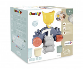 Smoby - Литъл: Играчка за вана за бебета и деца с дизайн на хипопотам 7600140405