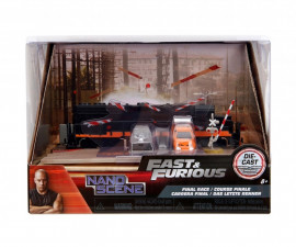 Simba Toys 253203094 - Jada Fast & Furious Nano Train Scene Diorama