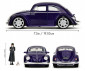 Simba Toys 253255076 - Jada Wednesday Volkswagen Beetle 1:24 thumb 6