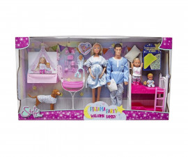 Simba Toys 105733552 - Steffi Love Welcome Home Family – Pajama Party