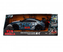 Simba Toys 9335756314R00 - Jada: Car Nissan GT-R 2009 Godzilla RC, 1:16