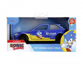 Simba Toys 9335482314R00 - Jada: Sonic 1997 Honda Civic Type-R 1:32