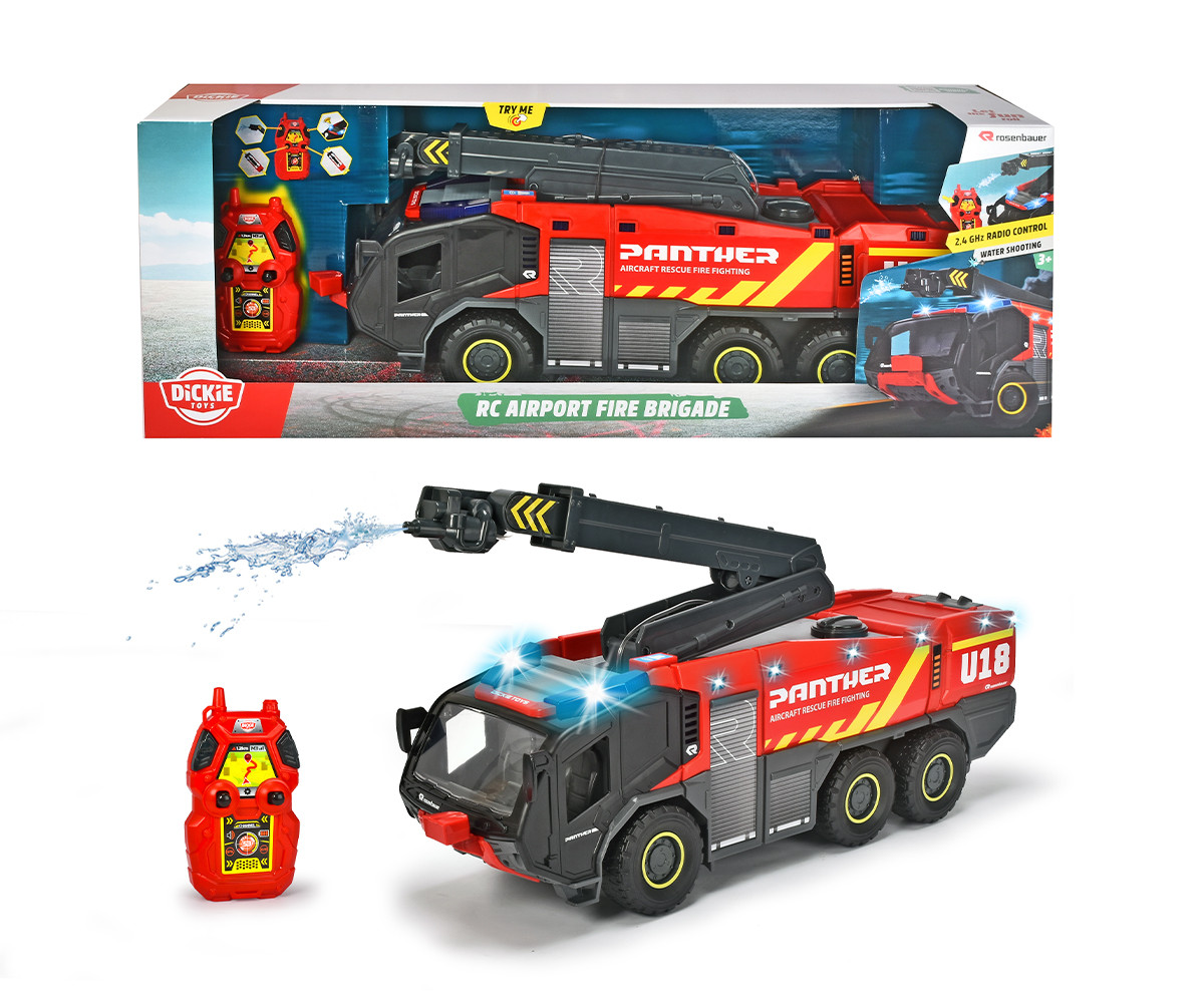 Радиоуправляема кола Dickie Toys 203719020038 - пожарна на летище