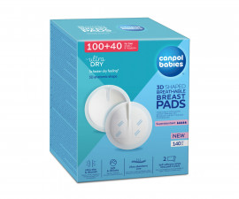 Canpol - Еднократни подложки за кърмачки с лепенка, 140 броя 1/654C