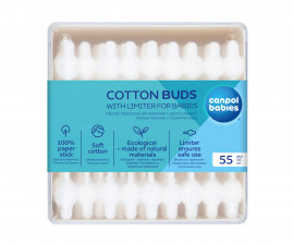 Canpol - Еднократни клечки за уши с ограничител 3/115C