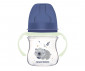 Бебешко пластмасово шише за мляко против колики Canpol Easy Start Sleepy Koala, 120 мл, синьо 35/236_BLU thumb 2