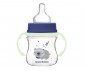Бебешко пластмасово шише за мляко против колики Canpol Easy Start Sleepy Koala, 120 мл, синьо 35/236_BLU thumb 3