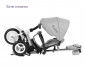 Детска триколка с родителски контрол и въртяща се седалка Lorelli Moovo, Grey Luxe 10050462102 thumb 8