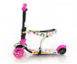 Сгъваща се тротинетка със светлини за деца до 20кг Lorelli Smart, Pink Flowers 10390020016 thumb 2
