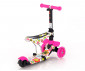 Сгъваща се тротинетка със светлини за деца до 20кг Lorelli Smart, Pink Flowers 10390020016 thumb 3