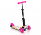 Сгъваща се тротинетка със светлини за деца до 20кг Lorelli Smart, Pink Flowers 10390020016 thumb 5