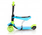 Сгъваща се тротинетка със светлини за деца до 20кг Lorelli Smart, Blue&Green 10390020020 thumb 2