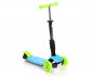Сгъваща се тротинетка със светлини за деца до 20кг Lorelli Smart, Blue&Green 10390020020 thumb 5