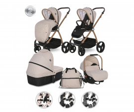Комбинирана количка с обръщаща се седалка за новородени бебета и деца до 22кг Lorelli Infiniti 3в1, асортимент 1002175