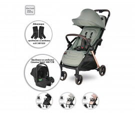Сгъваема лятна бебешка количка за новородени с тегло до 22кг Lorelli Loret с автосгъване, асортимент 1002198