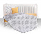 Бебешки спален комплект Lorelli Ранфорс, 3 части, облаци сиво 20800014901 thumb 3