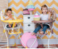 Сгъваемо столче за хранене на дете до 15кг Lorelli Marcel, Pink Hearts 10100322111 thumb 3